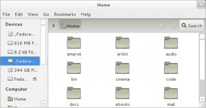 a modified home directory